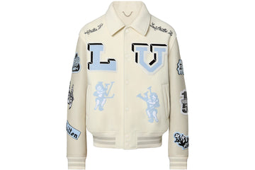 Louis Vuitton Multi-Patches Mixed Leather Varsity Blouson