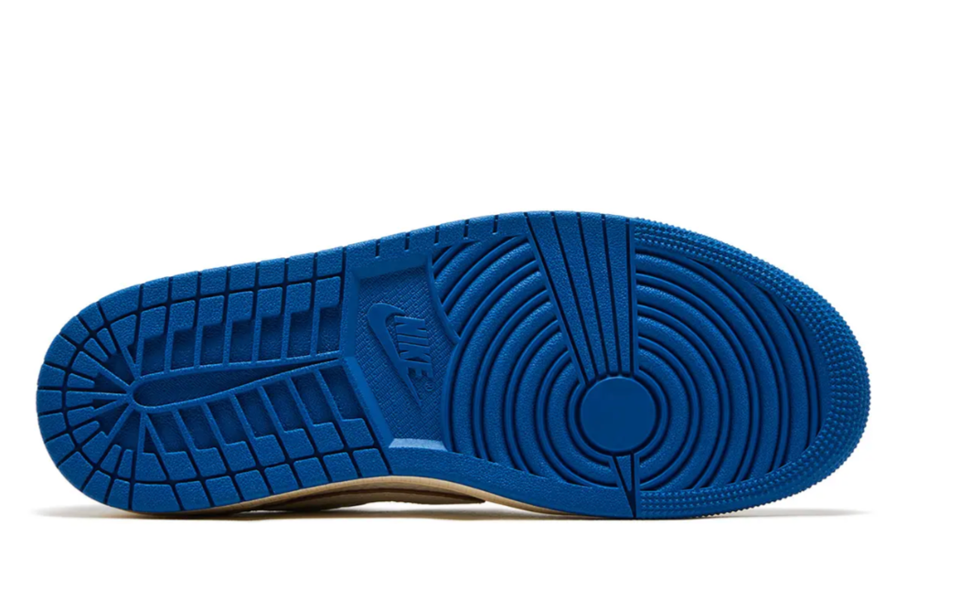 Jordan 1 Retro Low OG SP (Travis Scott x Fragment Design - Sail/Military Blue)