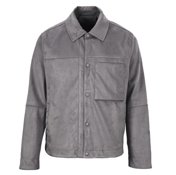 Dior Suede Men Lamb Suede Jacket Antracit Gray
