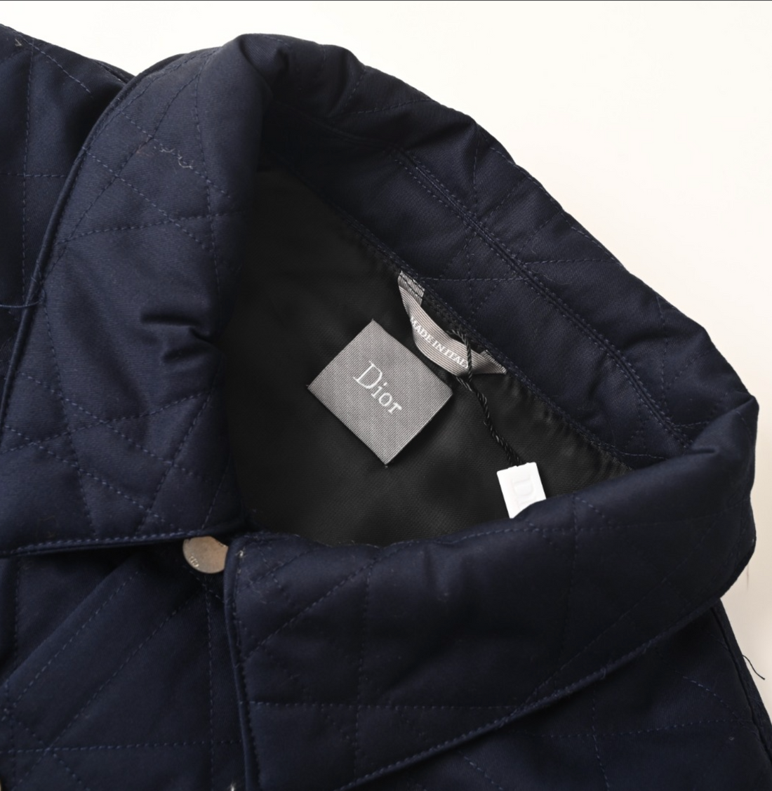 Cannage Overshirt with Leather Dior