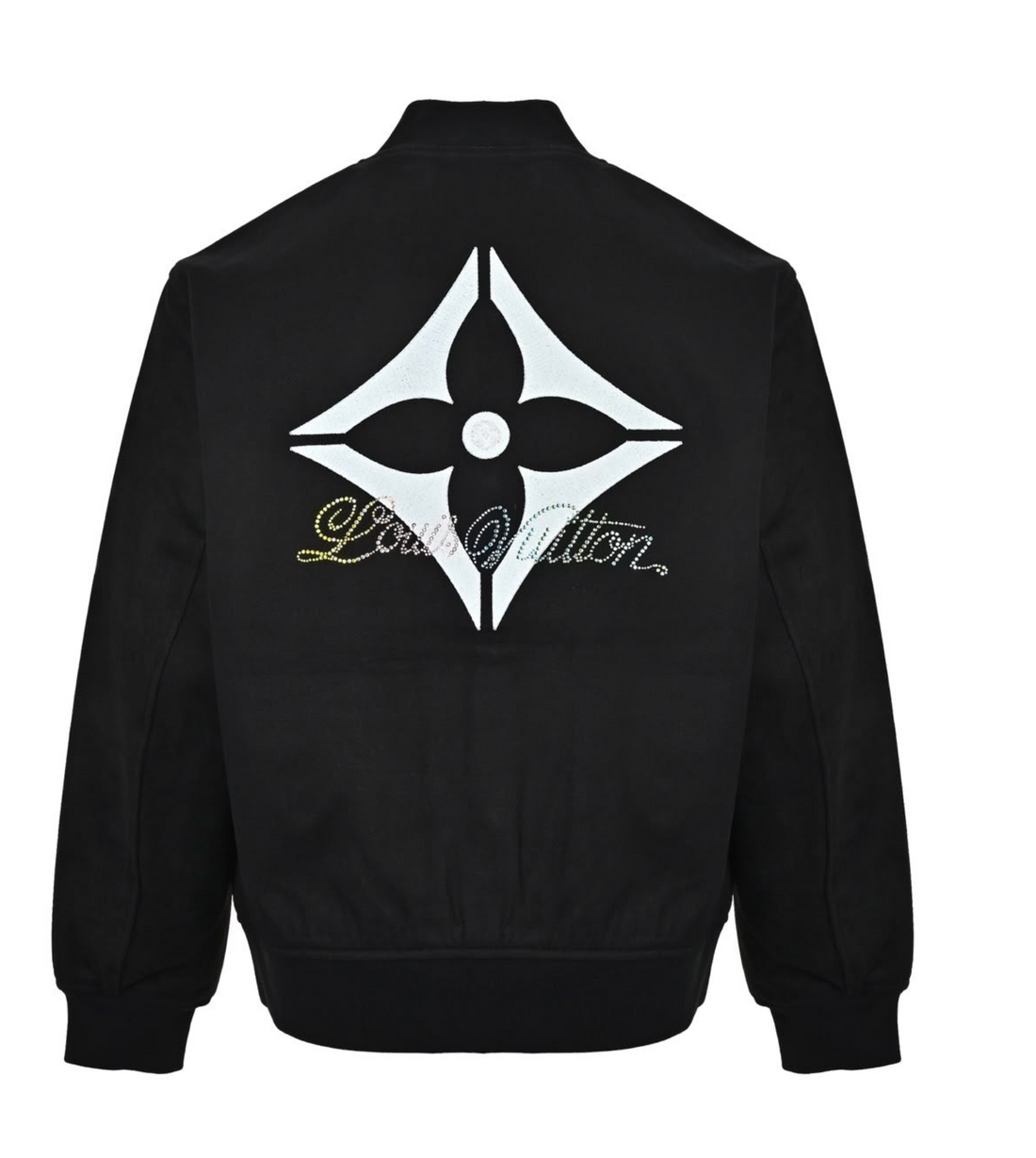 Louis Vuitton Black Logo Bomber Jacket