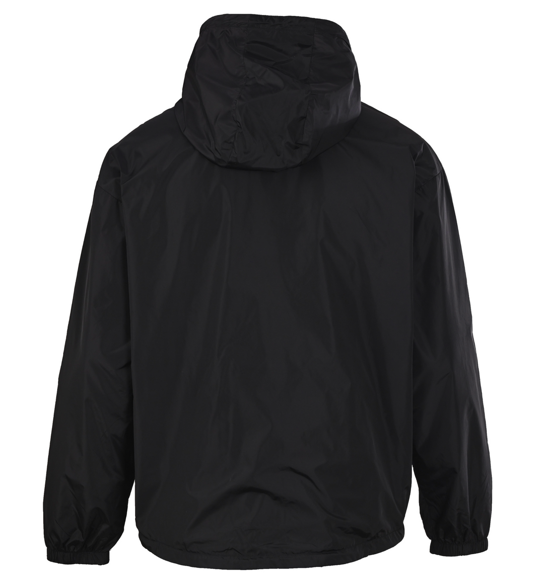 Prada Men's Black Hooded Nylon Windbreaker Jacket