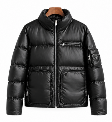 Prada Men's Black Quilted Nylon Puffer Jacket