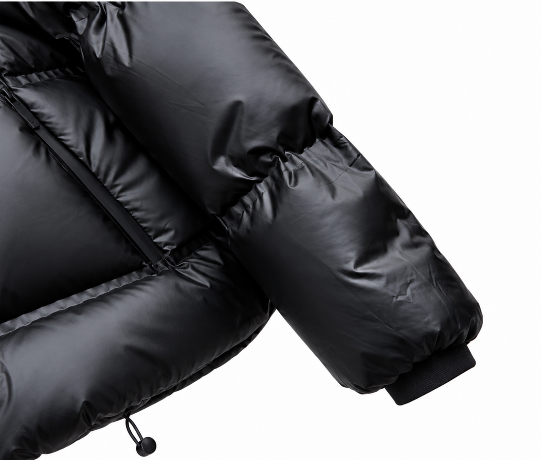 Prada Linea Rossa Men's Black Hooded Down Puffer Jacket